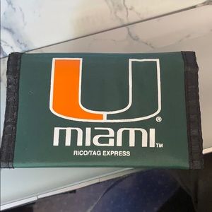University of Miami Velcro Wallet